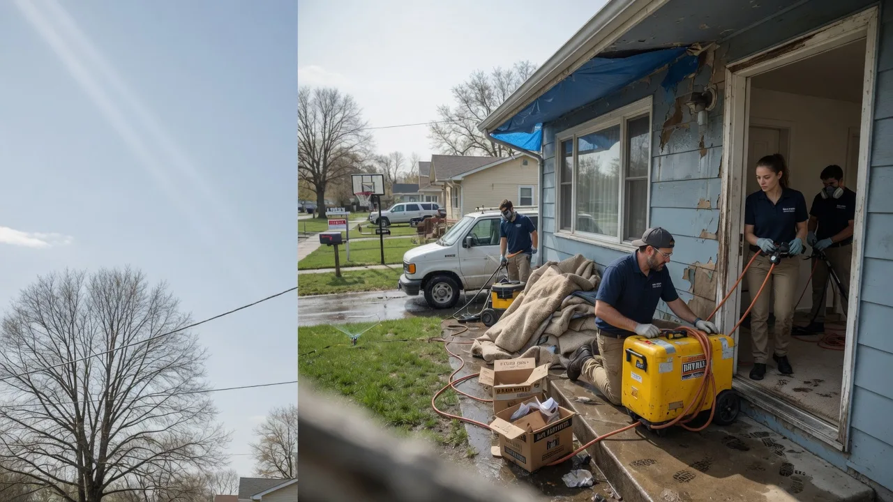 Basement Flood Cleanup in Burkettsville, OH near me